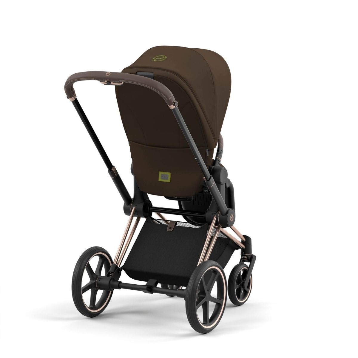 Cybex Priam 4 Kinderwagen Rosegold Rahmen- Khaki Green Seat Pack