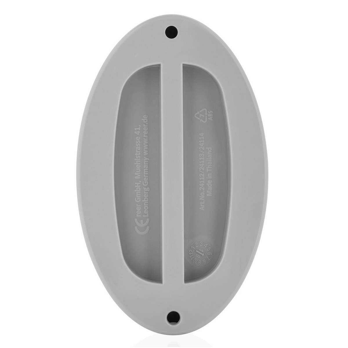 Reer Badethermometer Oval- Grau