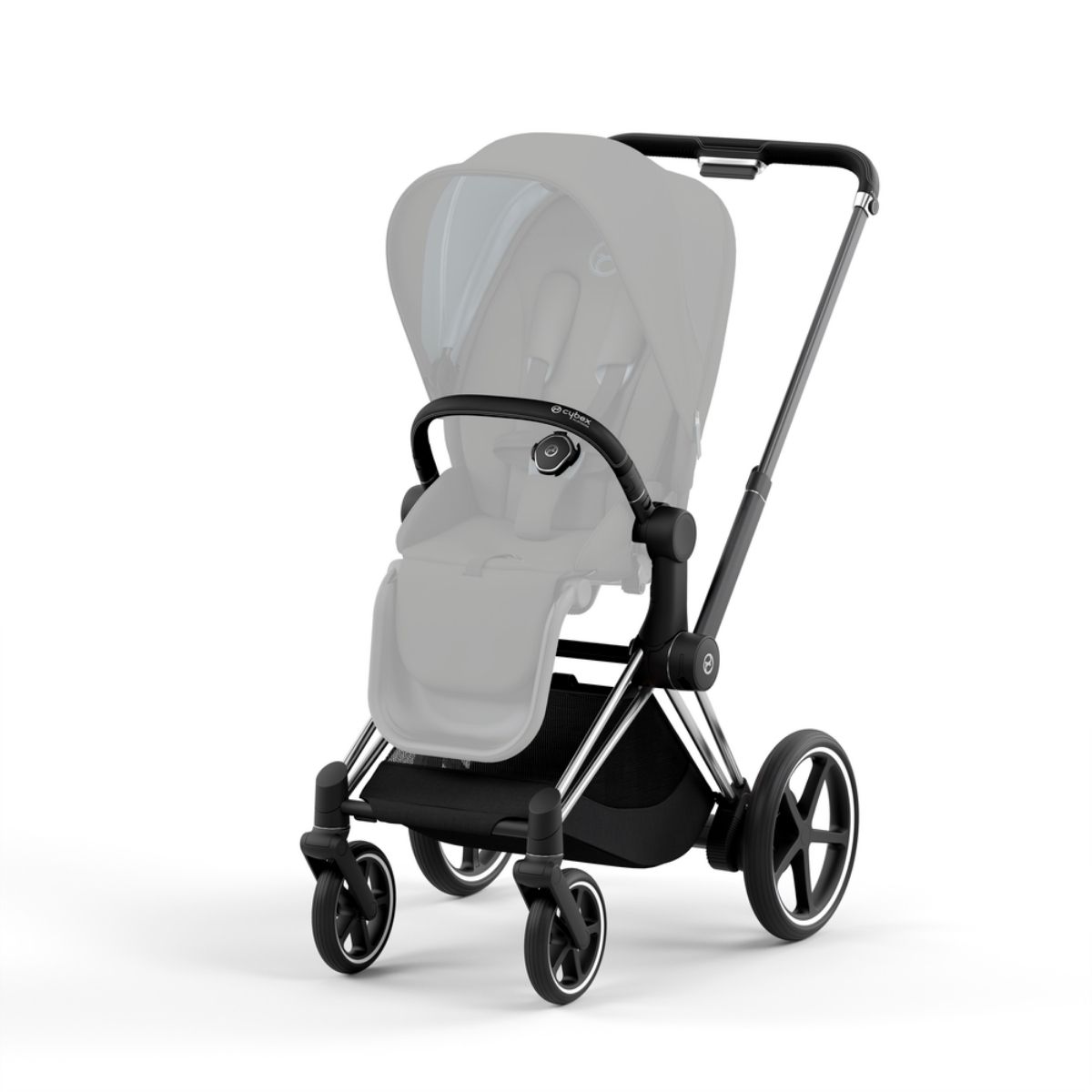 Cybex e-Priam 4 Rahmen inkl. Sitzrahmen- Chrome- Black