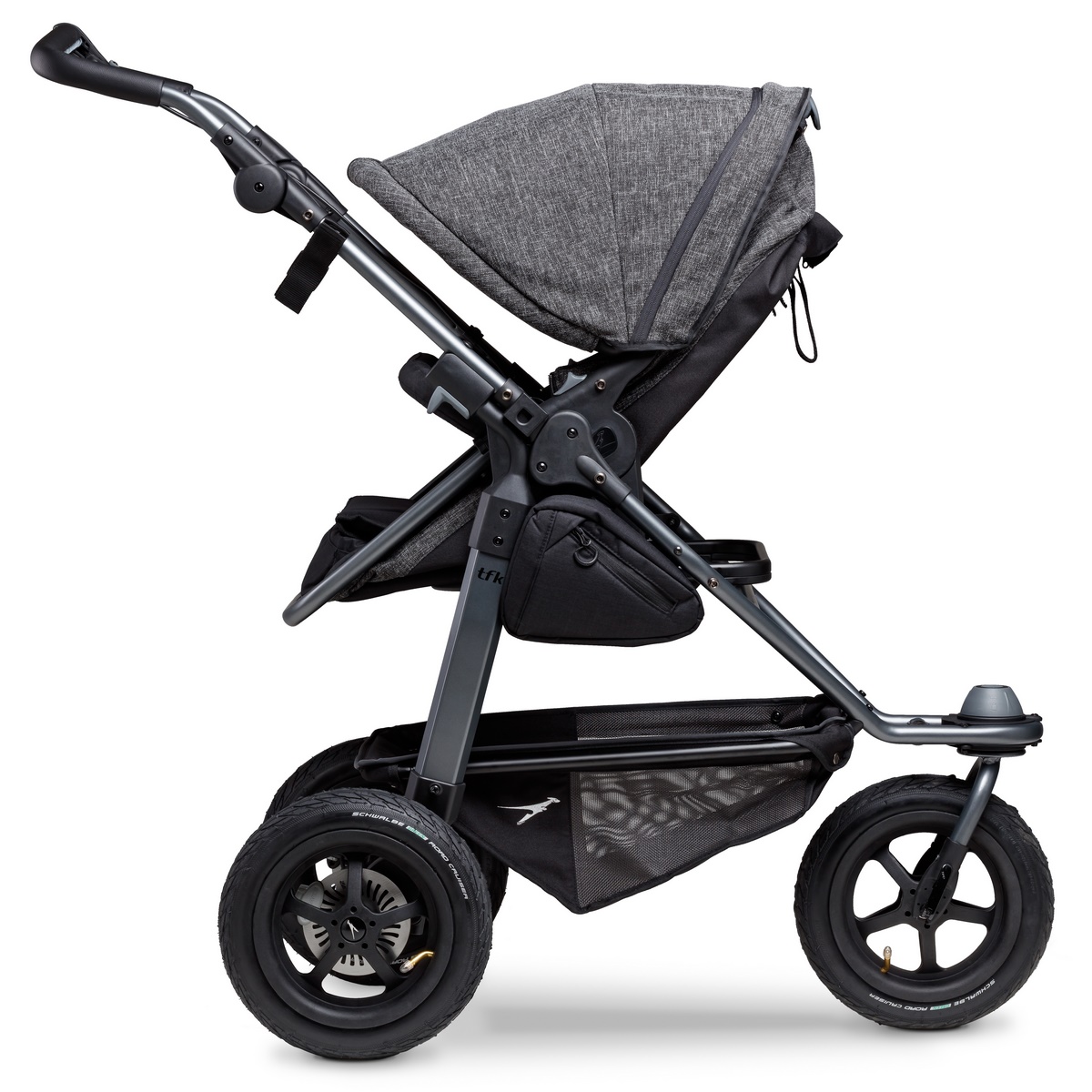 TFK Mono Kombi Kinderwagen mit Luftrad-Set- Premium Anthrazit