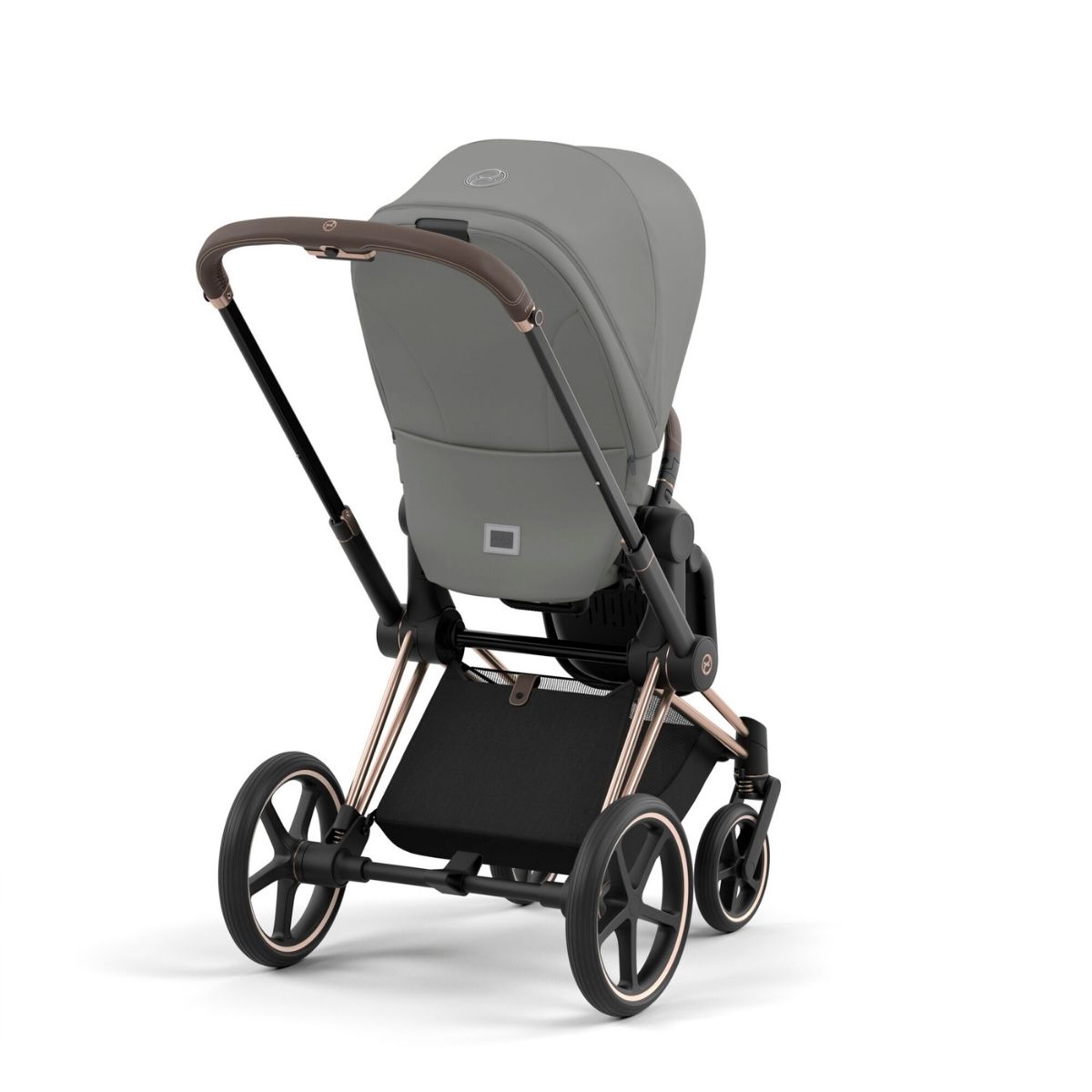 Cybex Priam 4 Kinderwagen Rosegold Rahmen- Soho Grey Seat Pack