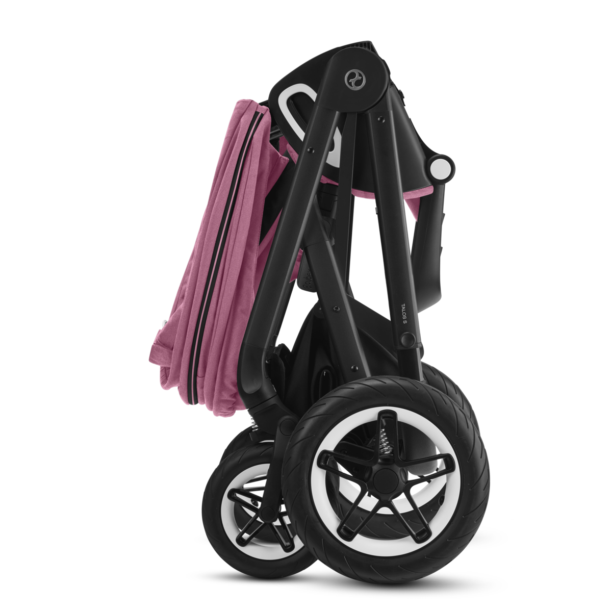 Cybex Talos S Lux Kombikinderwagen- Schwarz Gestell- Magnolia Pink