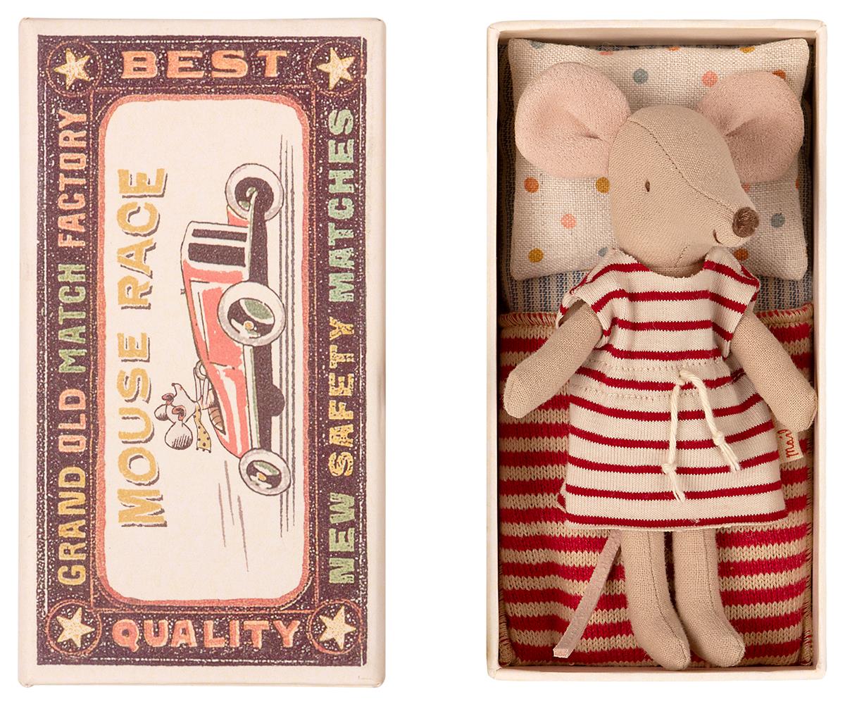 Maileg Big sister mouse in matchbox