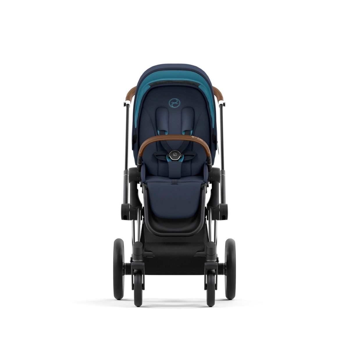 Cybex Priam 4 Kinderwagen Chrome Rahmen- Nautical Blue Seat Pack