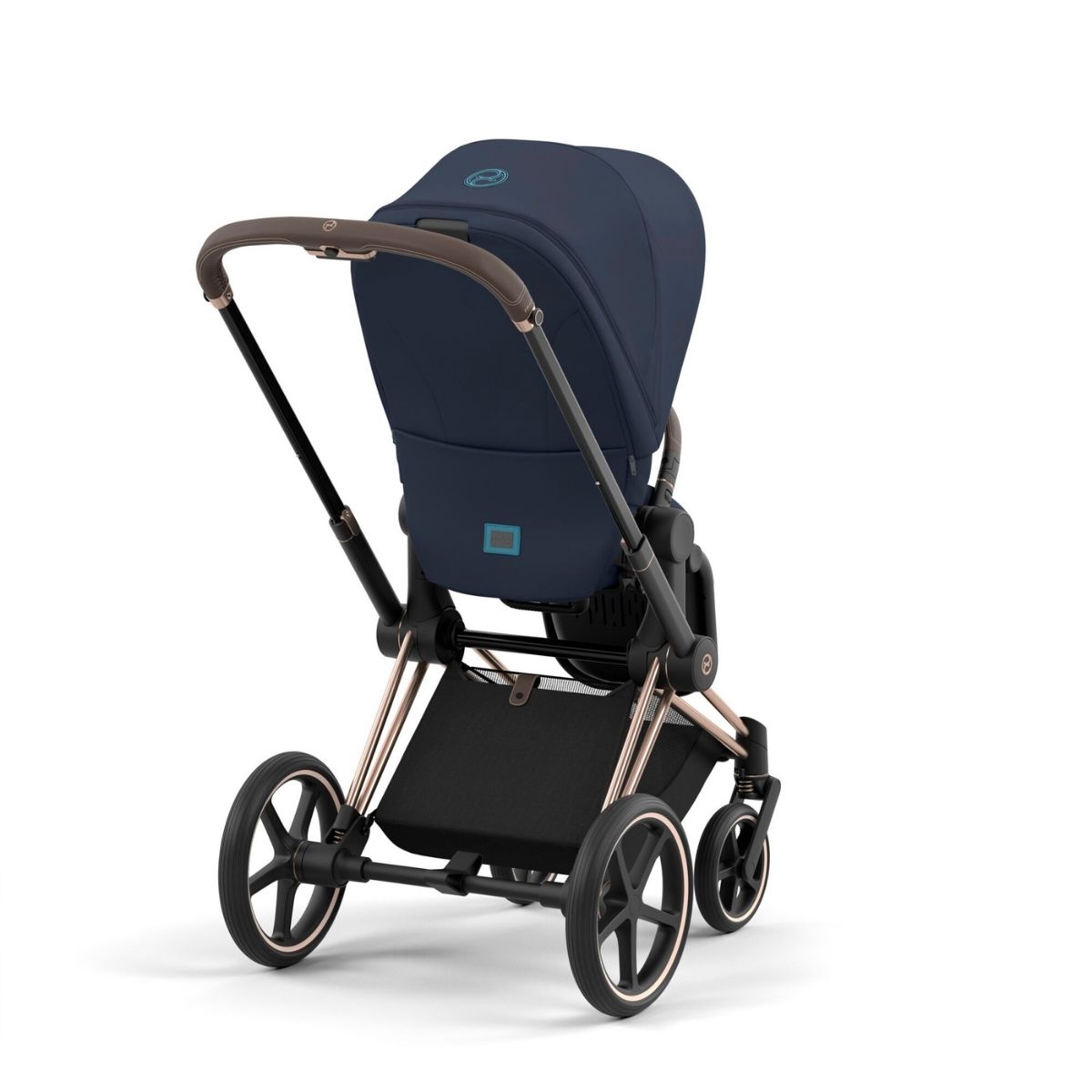 Cybex Priam 4 Kinderwagen Rosegold Rahmen- Nautical Blue Seat Pack