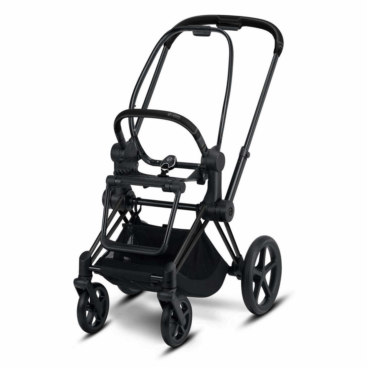 Cybex Priam Sportkinderwagen- Matt Black - Manhatten Grey Plus