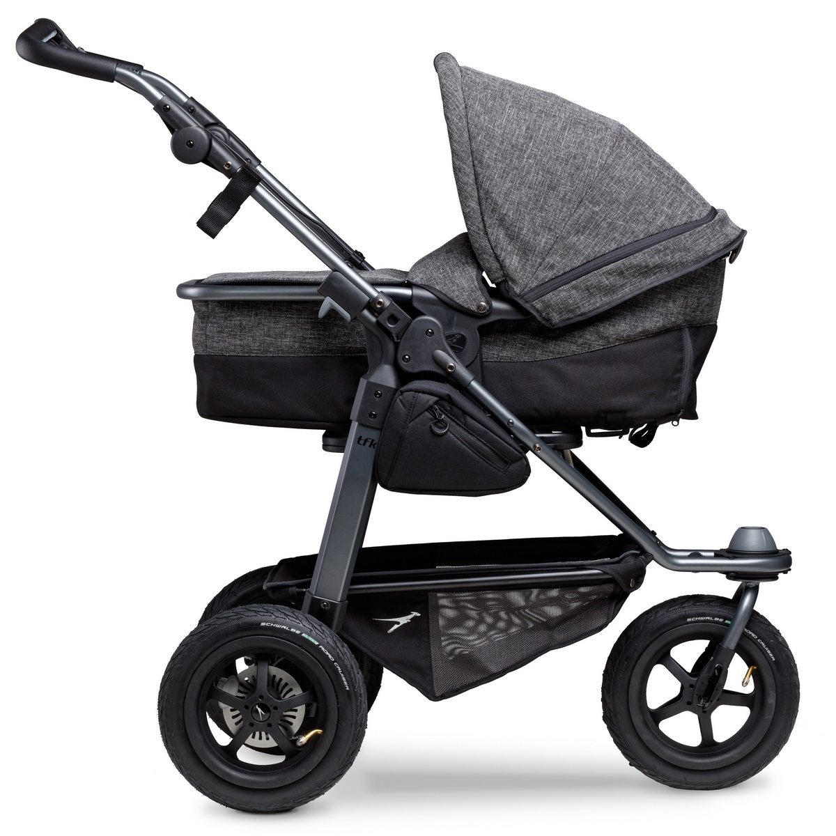 TFK Mono Kombi Kinderwagen mit Luftrad-Set- Premium Anthrazit