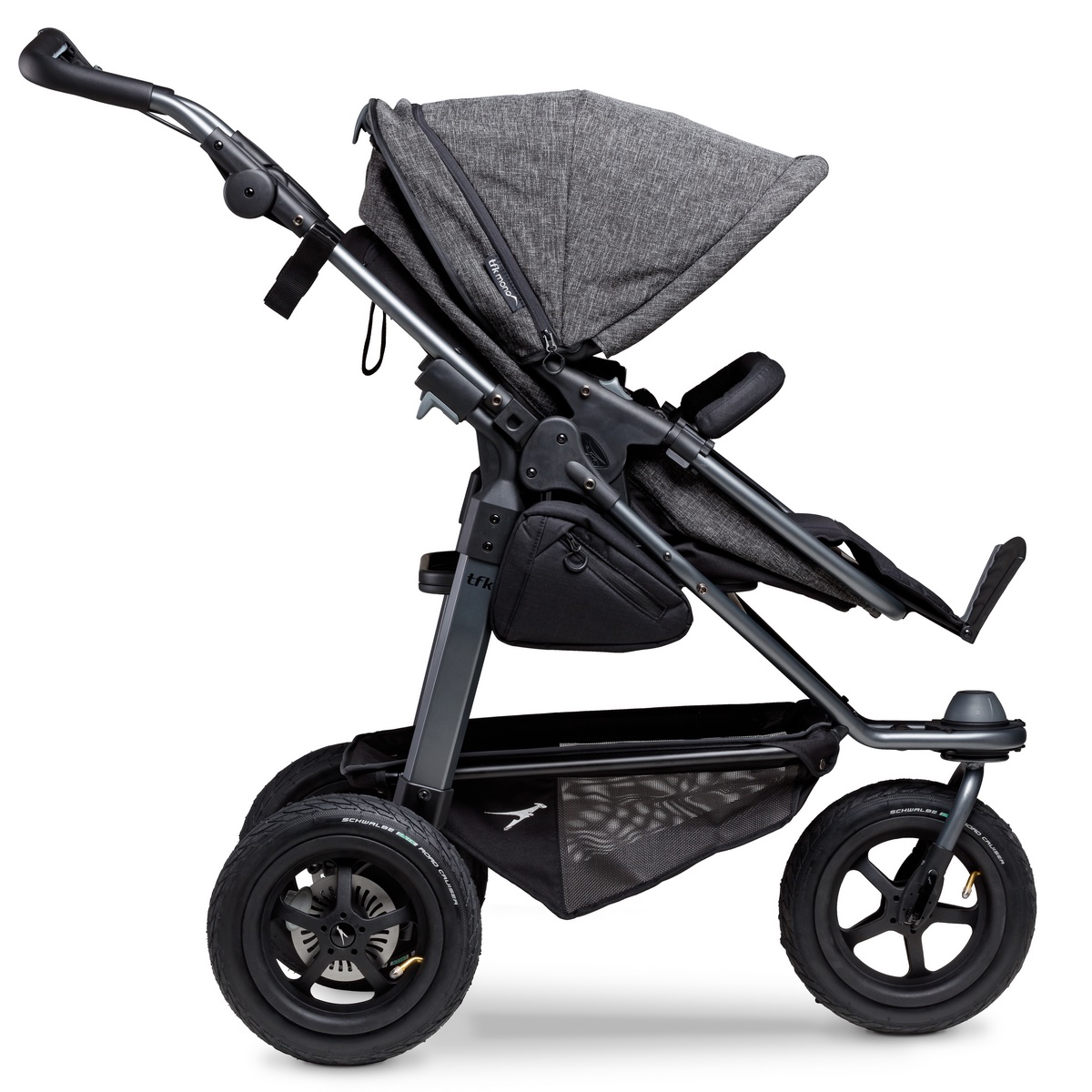 TFK Mono Kombi Kinderwagen mit Luftrad-Set- Premium Anthrazit