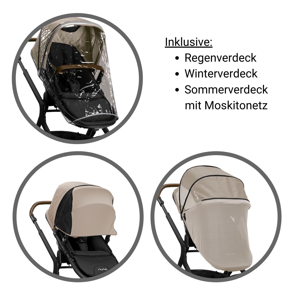 Nuna DEMI Grow Kinderwagen Lieferumfang