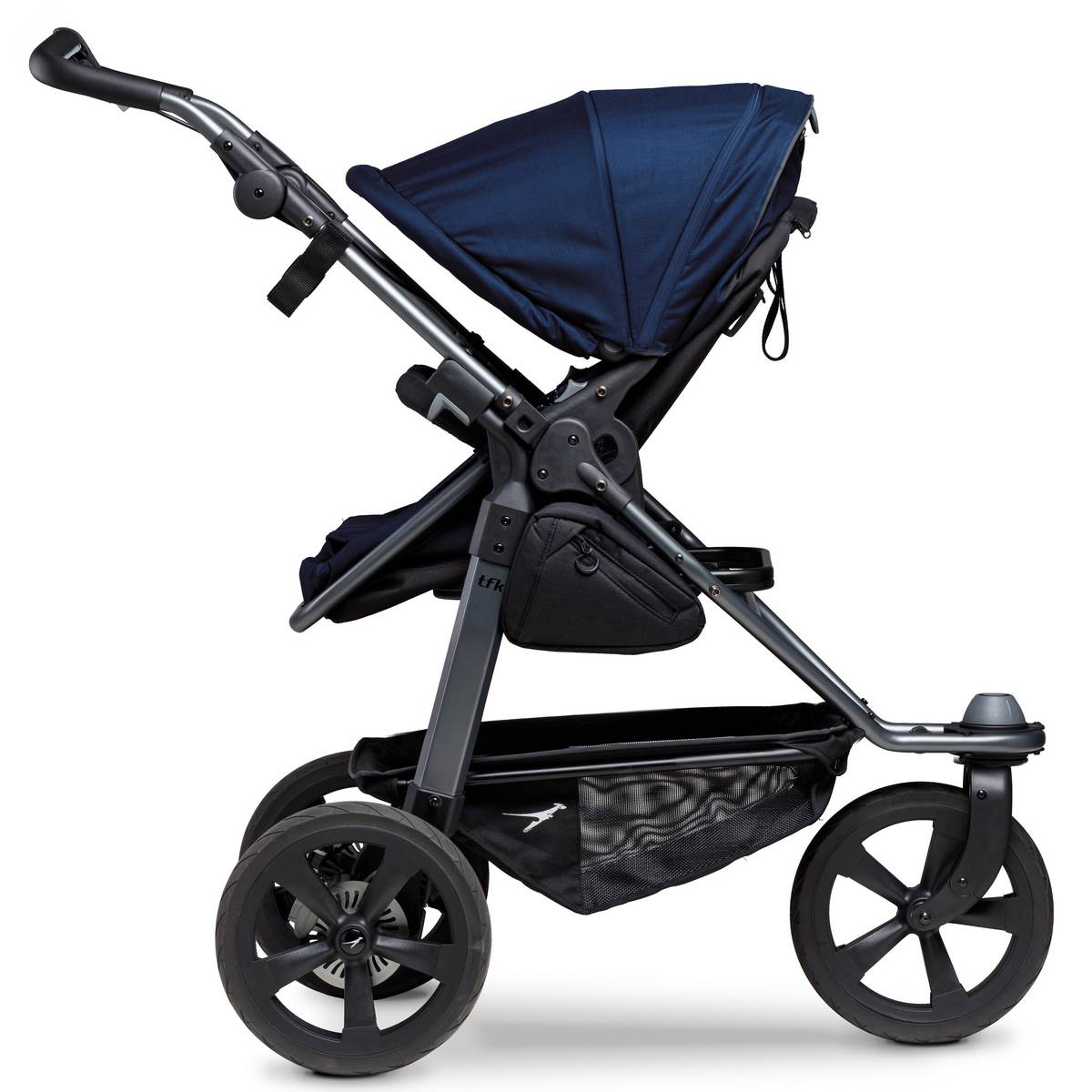 TFK Mono Kombi Kinderwagen mit Luftkammer Radset - Marine