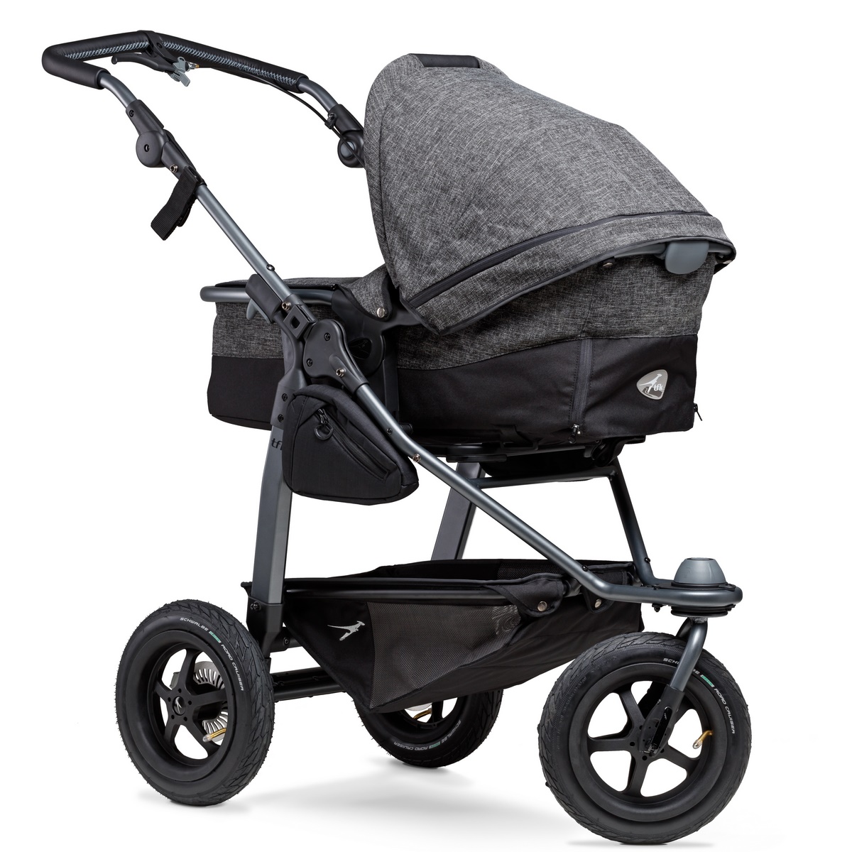 TFK Mono Kombi Kinderwagen mit Luftrad-Set- Premium Anthrazit