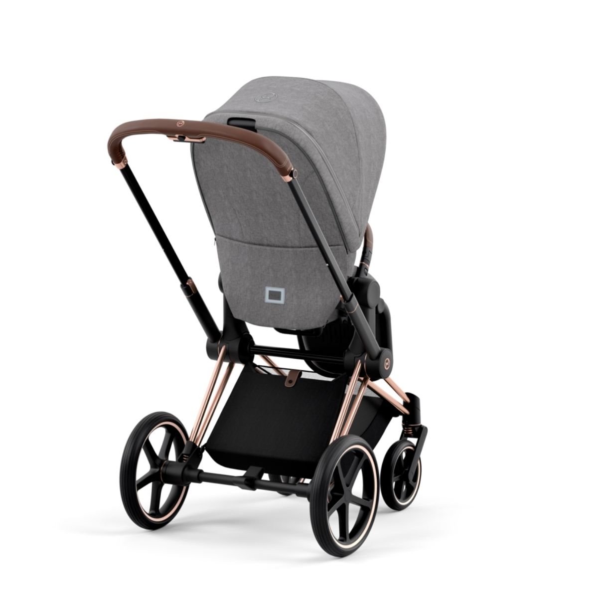 Cybex Priam 4 Kinderwagen Rosegold Rahmen- Manhattan Grey Plus