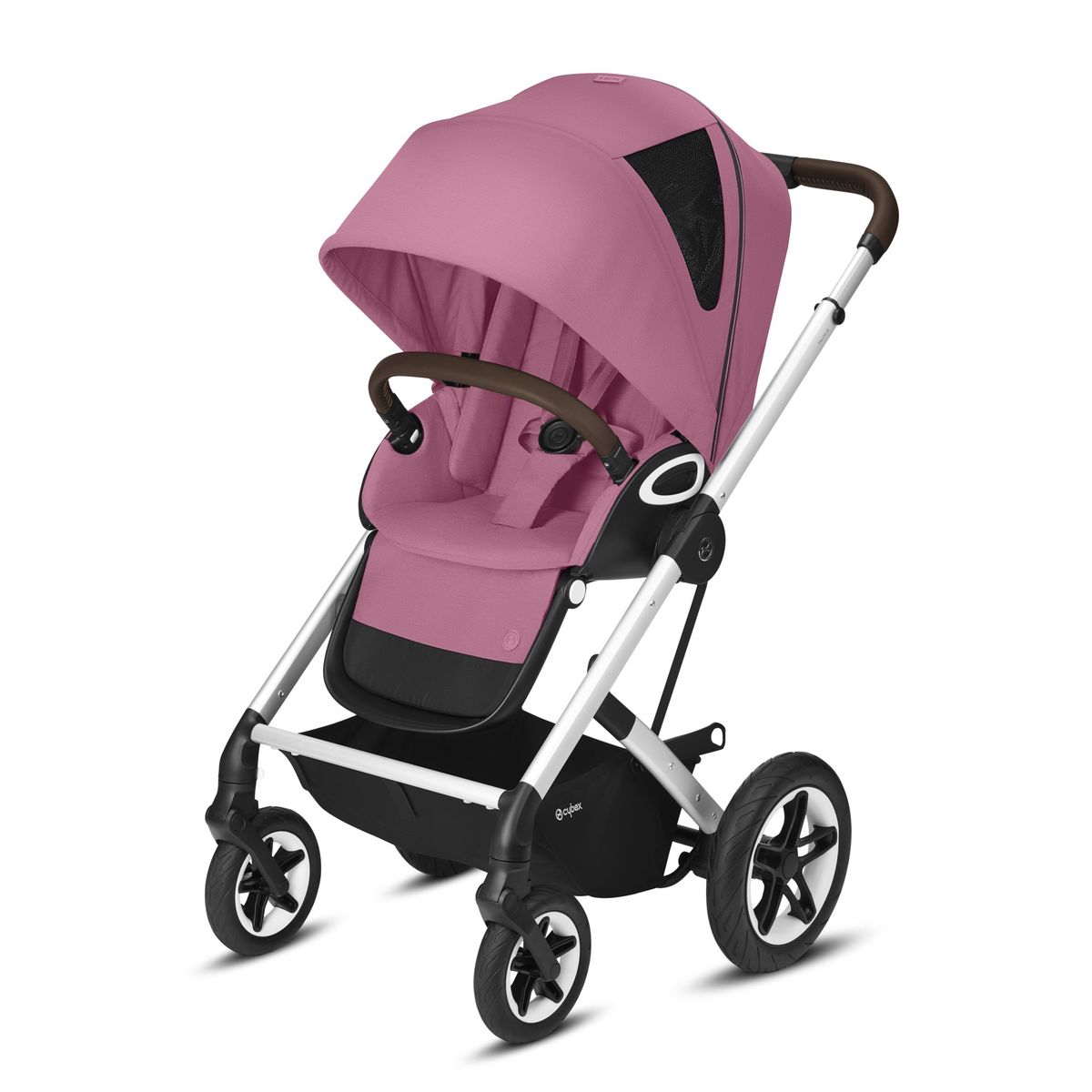 Cybex Talos S Lux Kombikinderwagen- Silber Gestell- Magnolia Pink