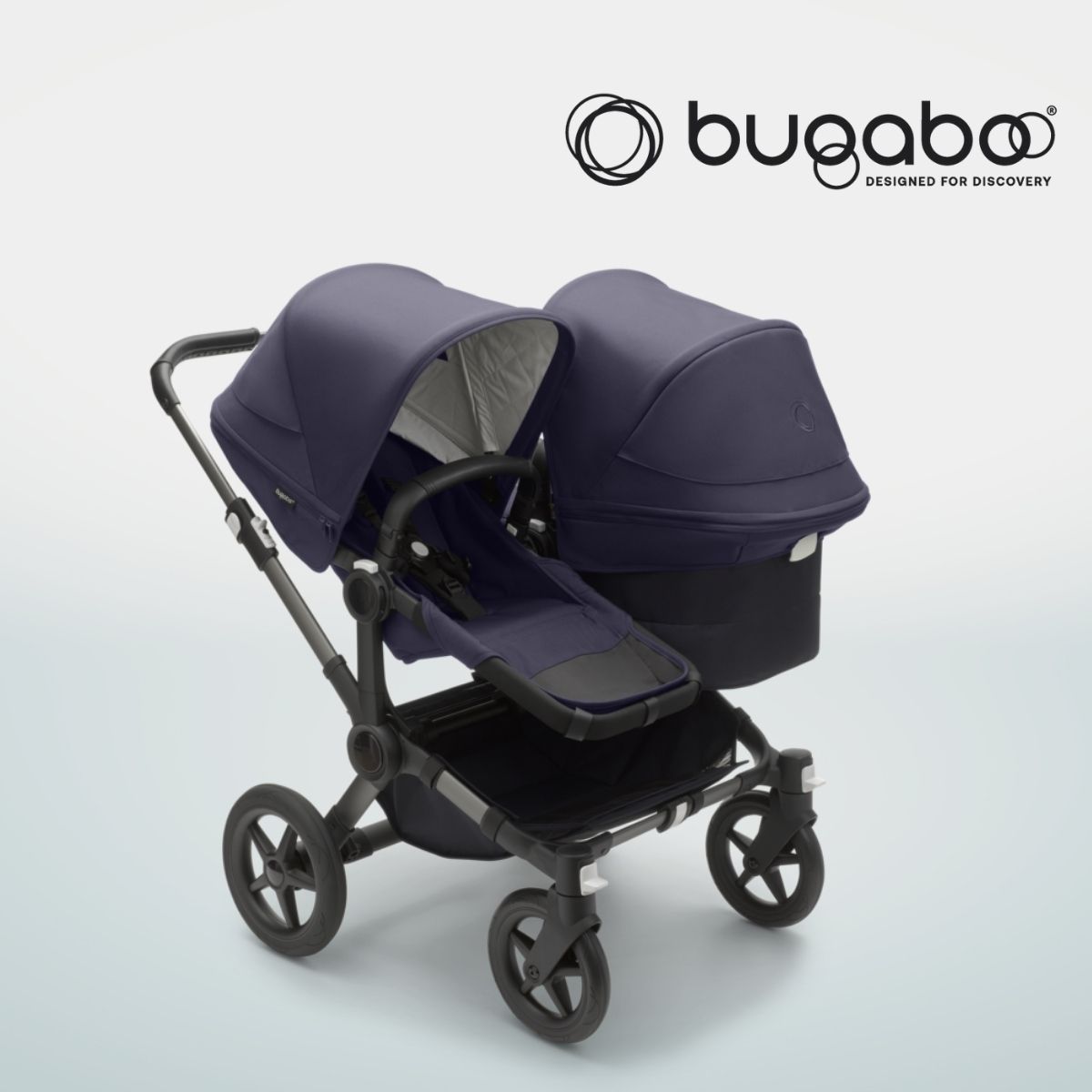 Bugaboo Donkey 5 Duo Classic Geschwisterkinderwagen Dunkles Marine