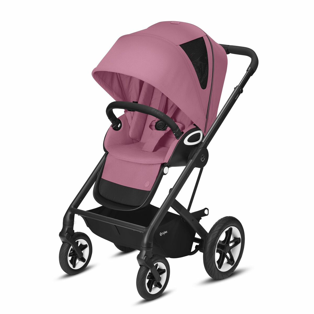 Cybex Talos S Lux Kombikinderwagen- Schwarz Gestell- Magnolia Pink