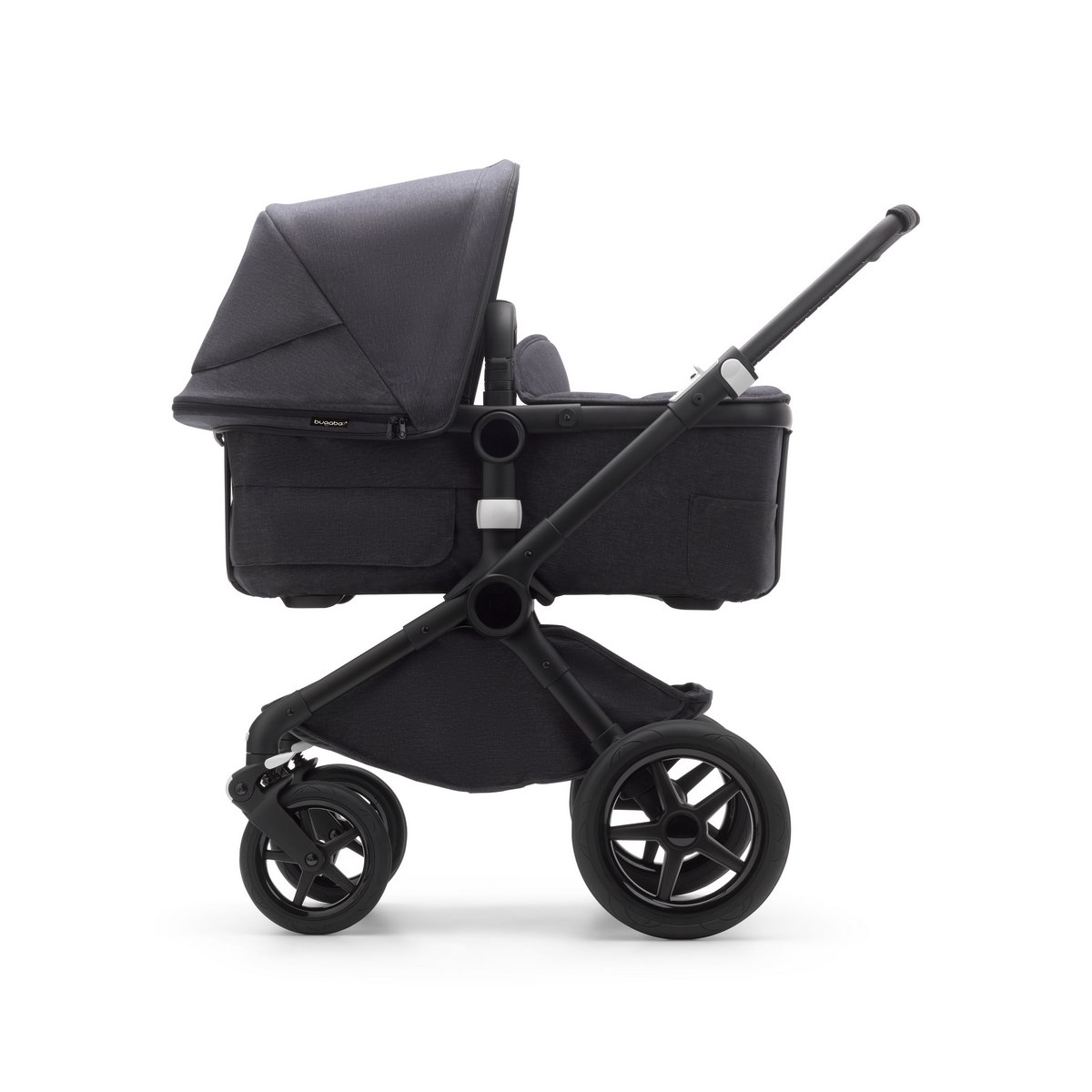 Bugaboo Fox3 Komplett Set Mineral Kombikinderwagen- SCHWARZ/VERWASCHENES SCHWARZ