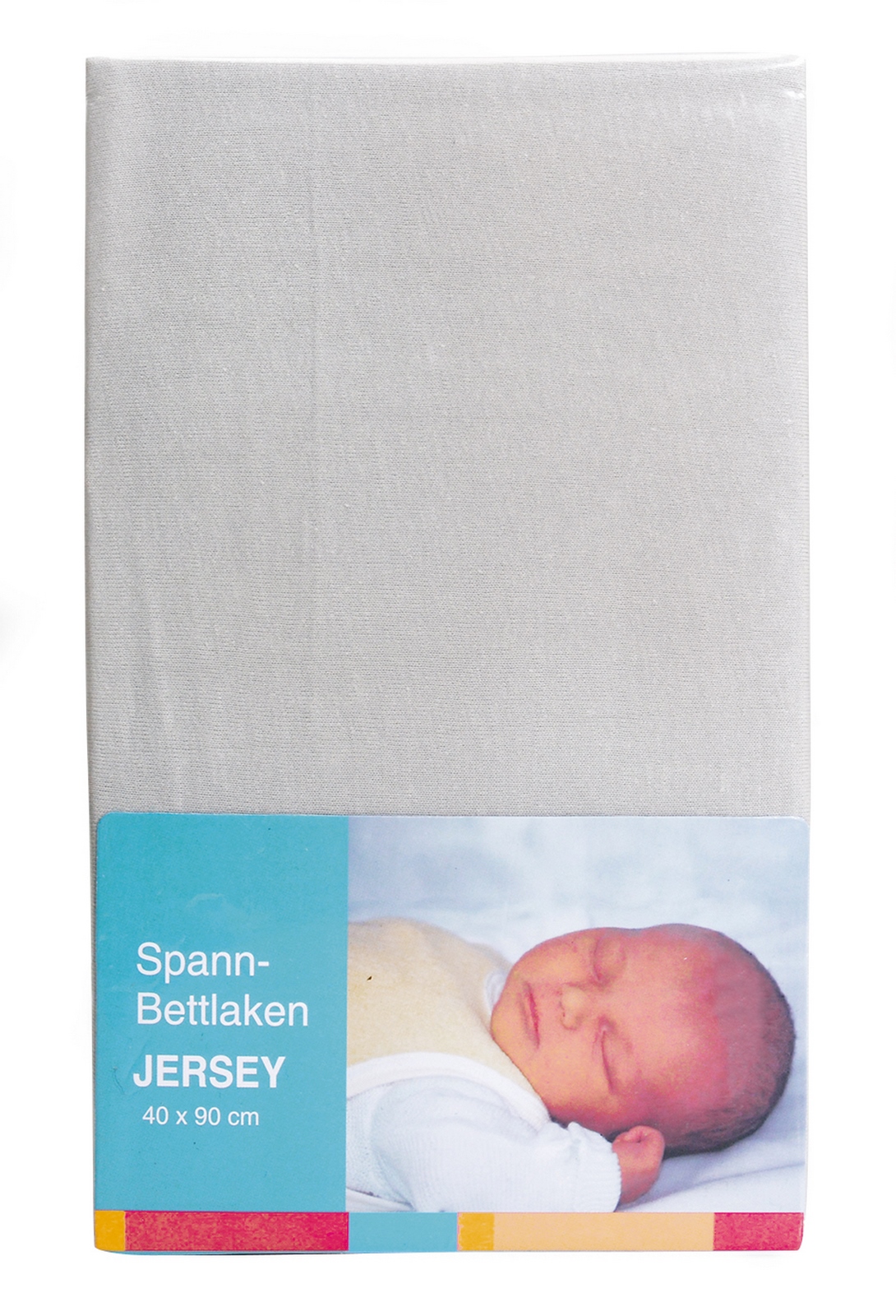 Baby-Plus Spannbettlaken Jersey 40x90 - Hellgrau