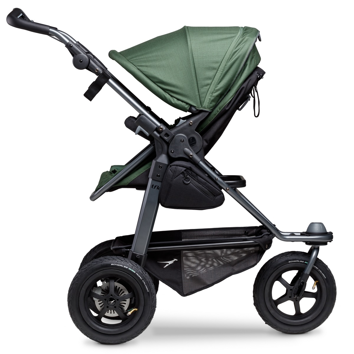 TFK Mono Kombi Kinderwagen mit Luftrad-Set- Olive