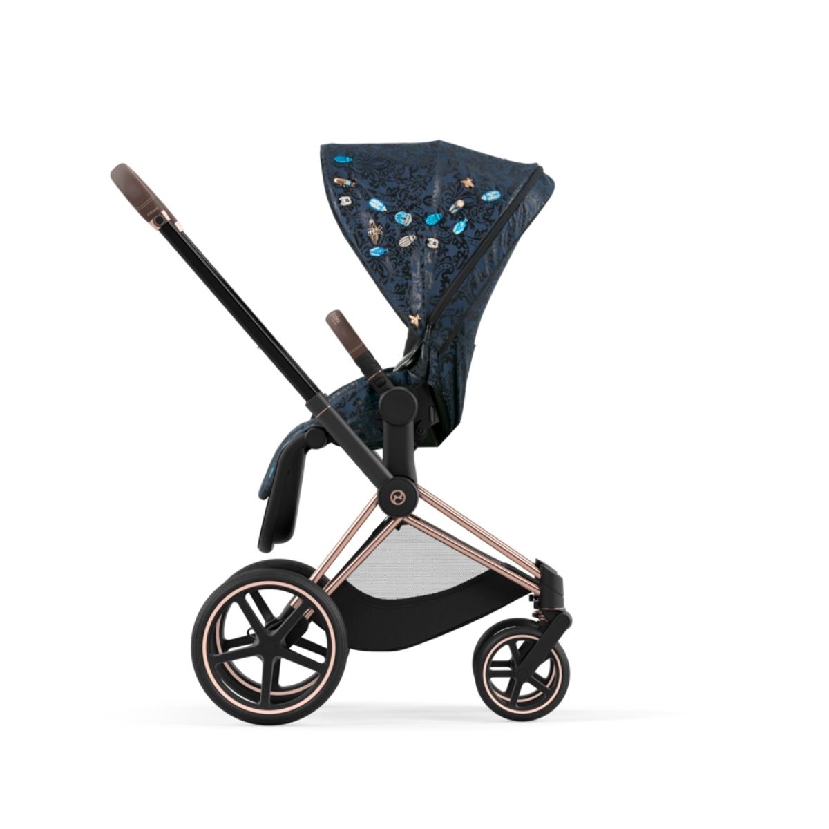 Cybex Priam 4 Kinderwagen Rosegold Rahmen- Jewels of Nature