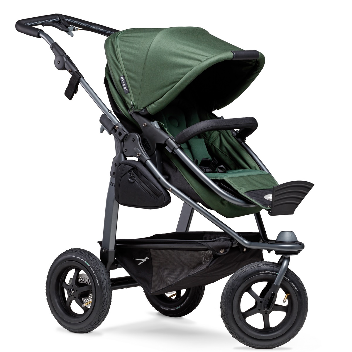 TFK Mono Kombi Kinderwagen mit Luftrad-Set- Olive