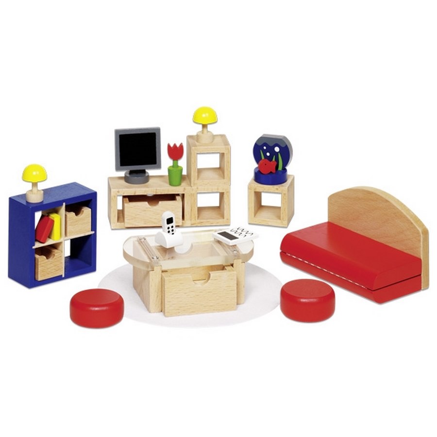 GoKi Puppenmöbel - Wohnzimmer II Puppenhausmöbel 