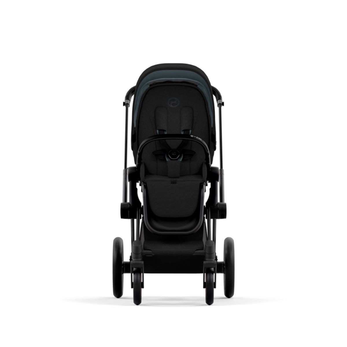 Cybex Priam 4 Kinderwagen Matt Black Rahmen- Stardust Black Plus