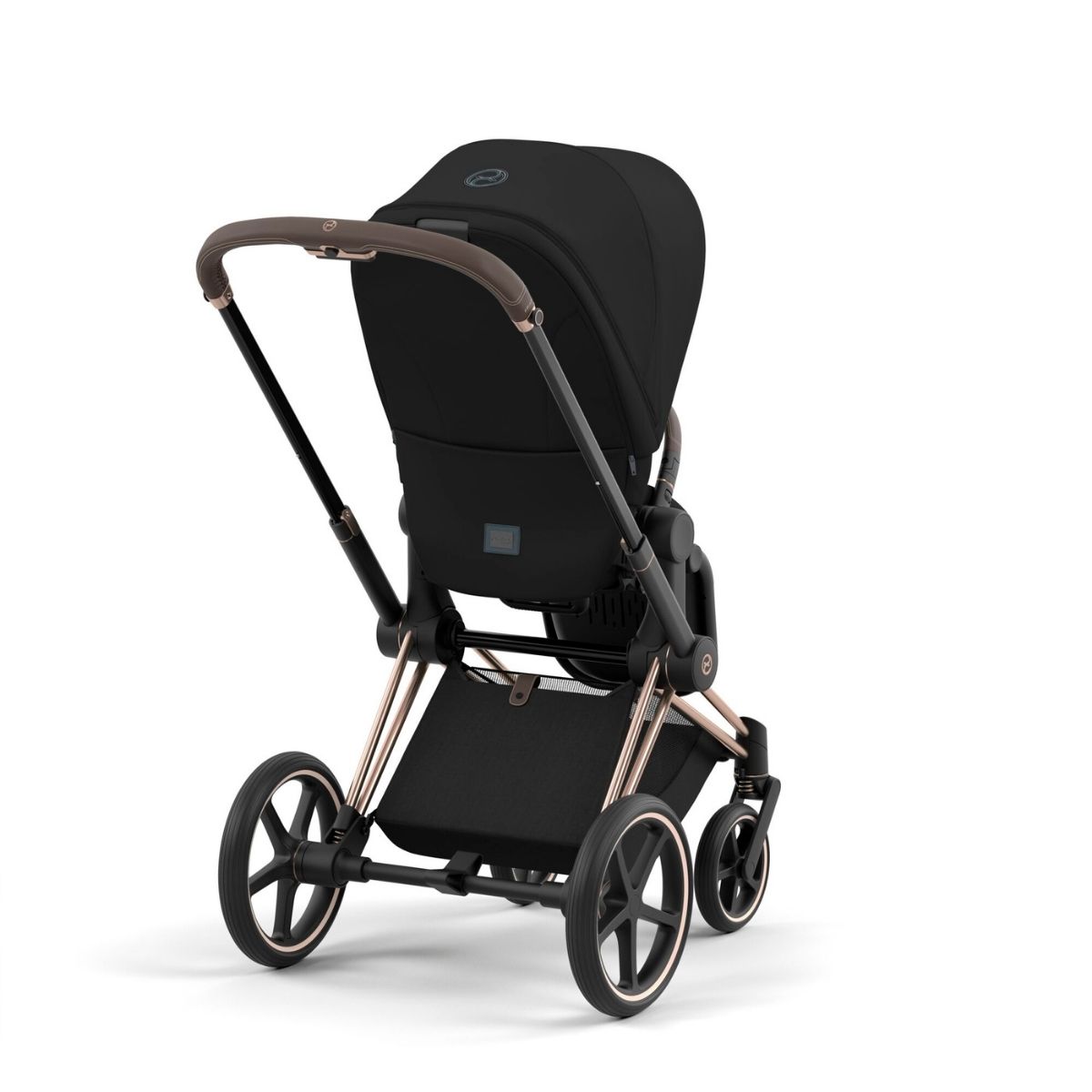 Cybex Priam 4 Kinderwagen Rosegold Rahmen- Deep Black Seat Pack