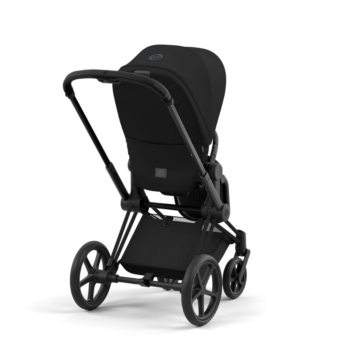 Cybex Priam 4 Kinderwagen Matt Black Rahmen- Deep Black Seat Pack