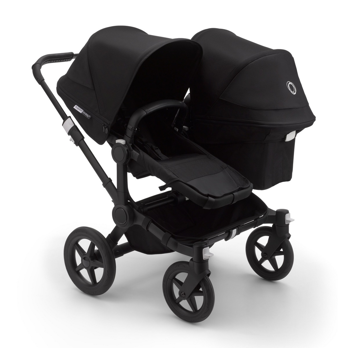 Bugaboo Donkey3 Duo Geschwisterkinderwagen- Schwarz, Schwarz, Schwarz