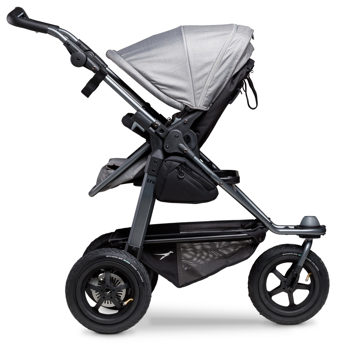 TFK Mono Kombi Kinderwagen mit Luftrad-Set- Grau