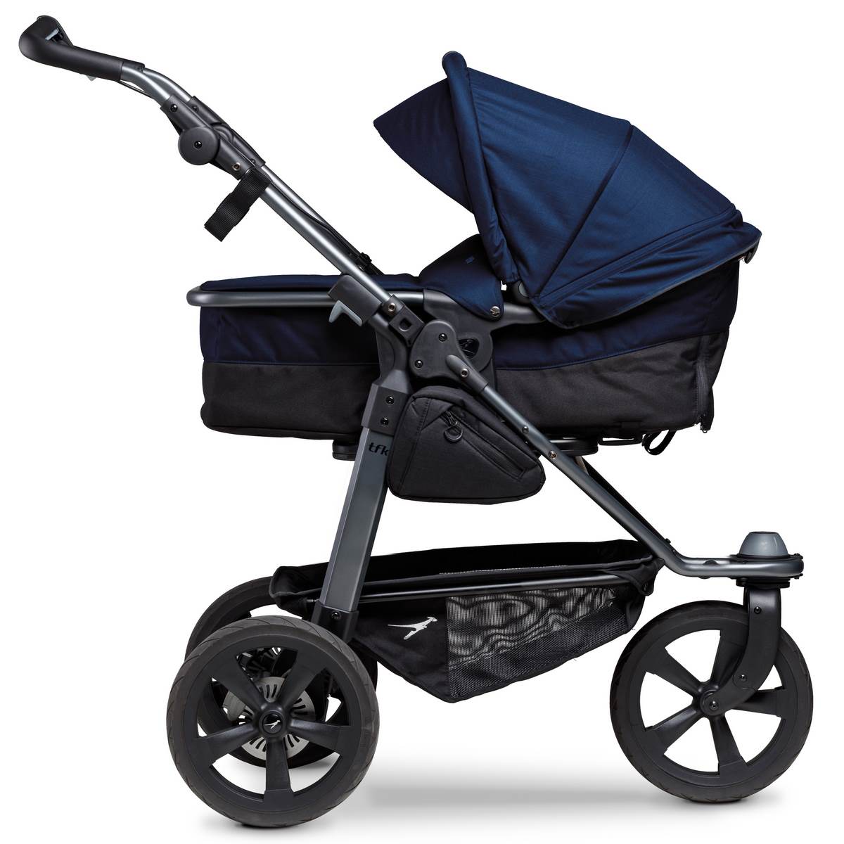 TFK Mono Kombi Kinderwagen mit Luftkammer Radset - Marine